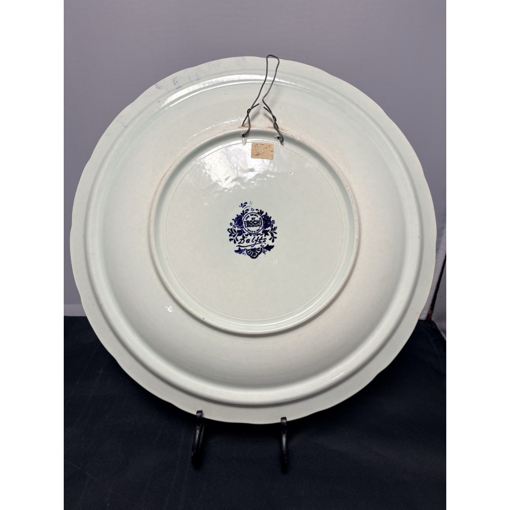 Delfts Royal Sphinx Maastricht BOCH - HORSE CARRIAGE - 15" Charger Plate - Picture 3 of 6